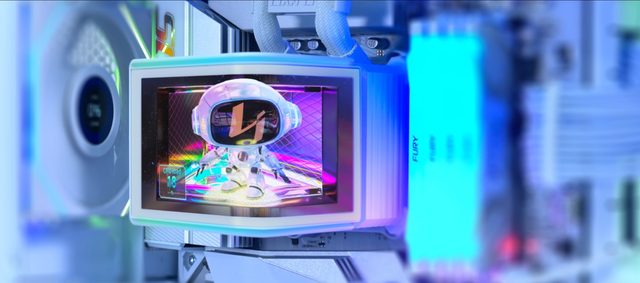 Lian Li HydroShift II OLED detail